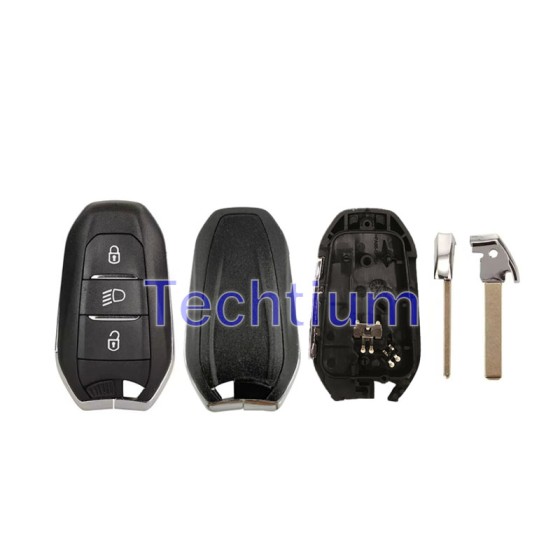 VA2/307 blade Light button (Old style) 3 button remote key shell for Citroen,Peugeot,DS